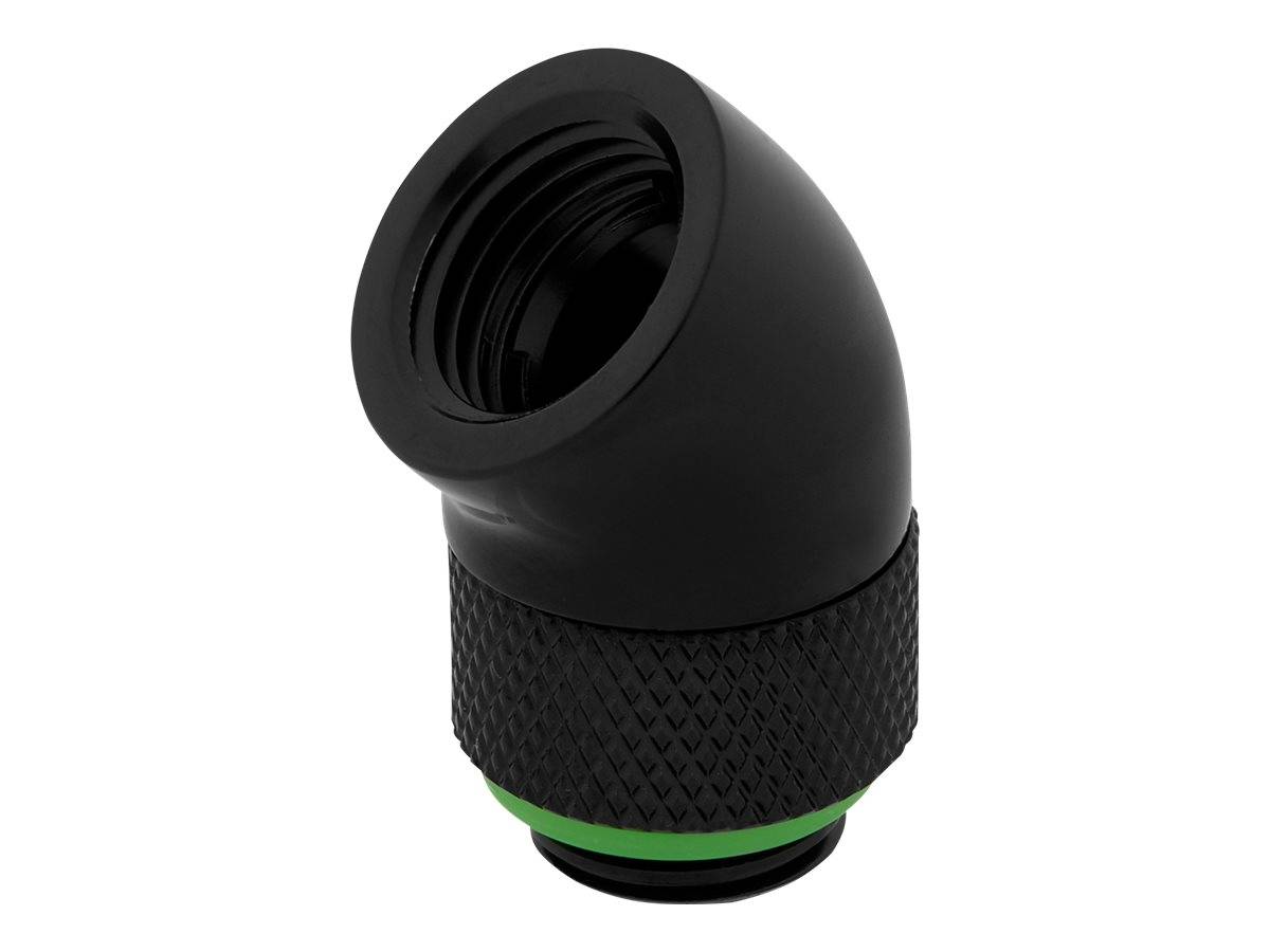 CORSAIR Hydro X Series 45° Rotary Adapter - Flüssigkühlsystemarmatur - Schwarz (Packung mit 2)