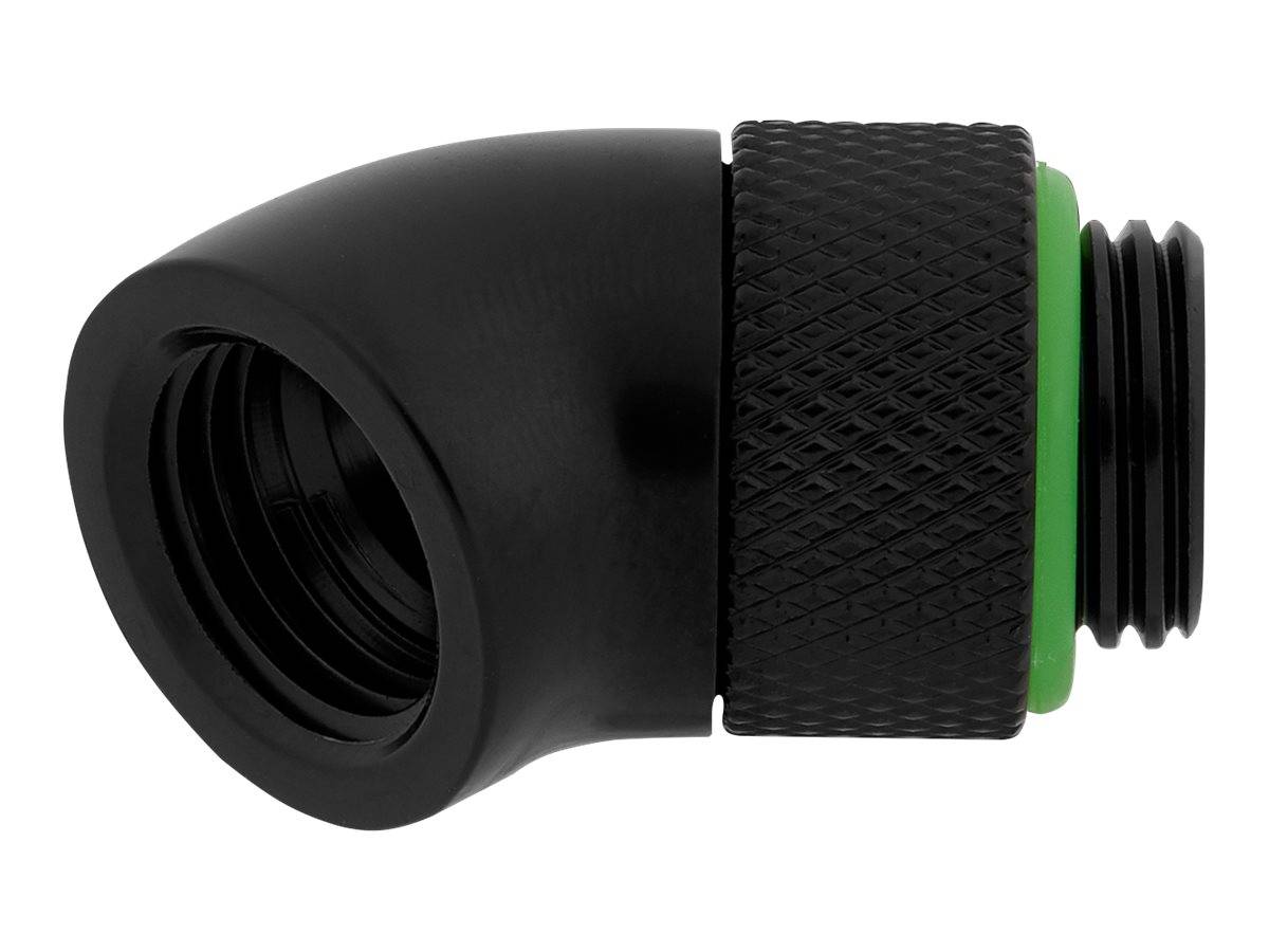 CORSAIR Hydro X Series 45° Rotary Adapter - Flüssigkühlsystemarmatur - Schwarz (Packung mit 2)