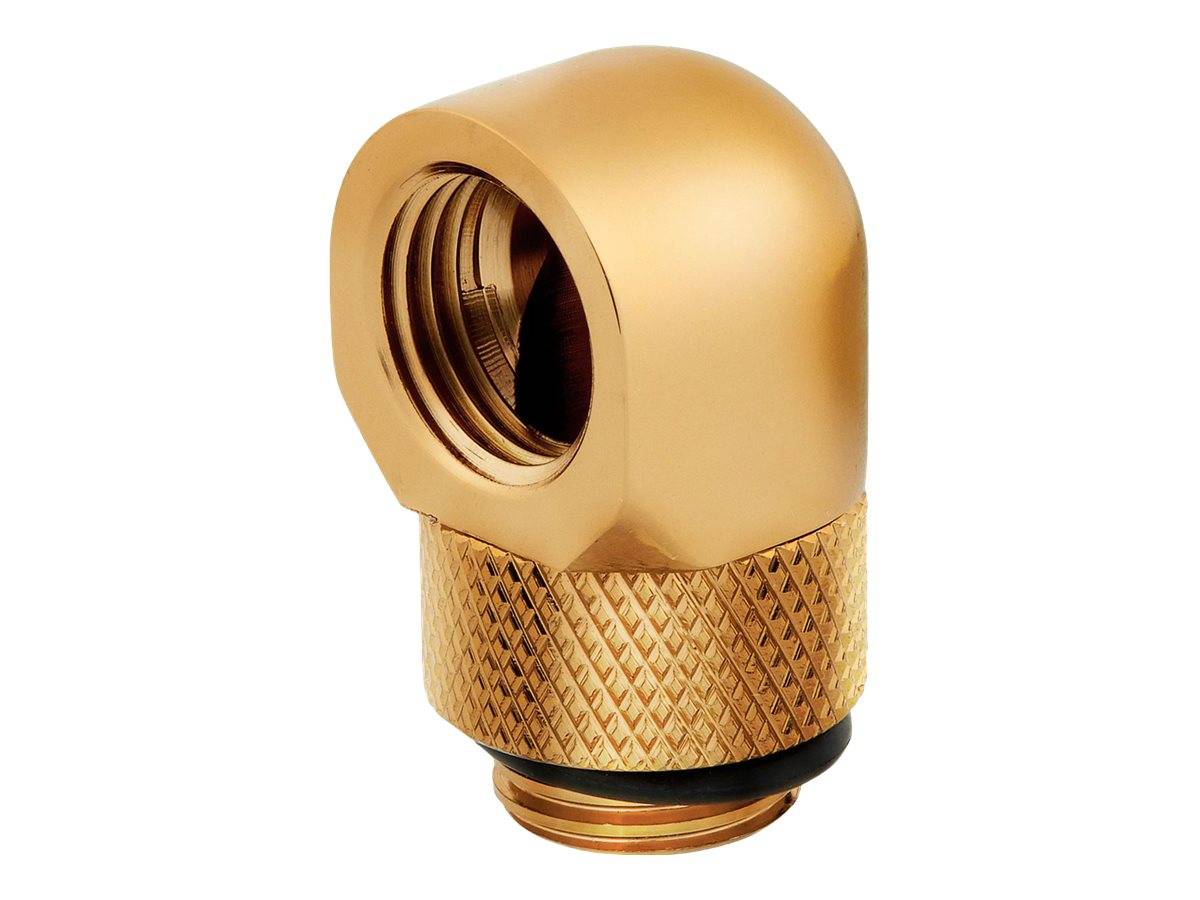 CORSAIR Hydro X Series 90° Rotary Adapter - Flüssigkühlsystemarmatur - Gold (Packung mit 2)