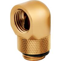 CORSAIR Hydro X Series 90° Rotary Adapter - Flüssigkühlsystemarmatur - Gold (Packung mit 2)