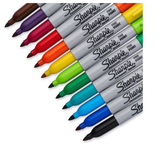 Sharpie Fine, 24 Stück(e), Mehrfarben, Feine Spitze, Grau, Mehrfarben, Rund, Fein