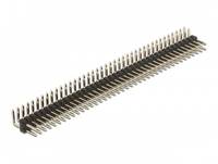 Delock - Stiftleiste (40 Stifte, Abstand 2,54 mm) - Schwarz (Packung mit 5)