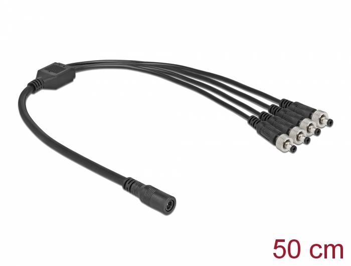 Delock - Netz-Splitter - Gleichstromstecker 5,5 x 2,1 mm (W)