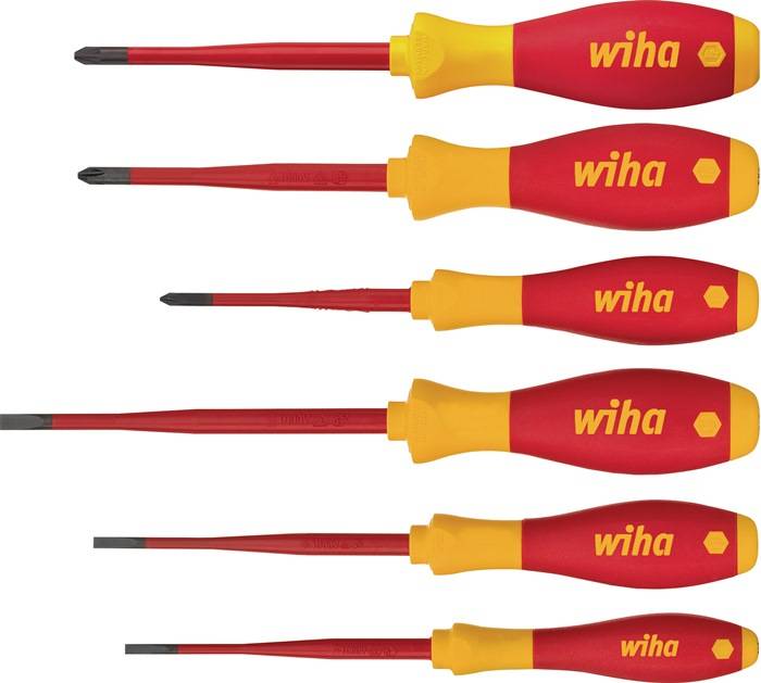 Schraubendrehersatz 3201 K601 6-tlg.Schlitz/PH/+-(SL/PZD) slim fix VDE WIHA
