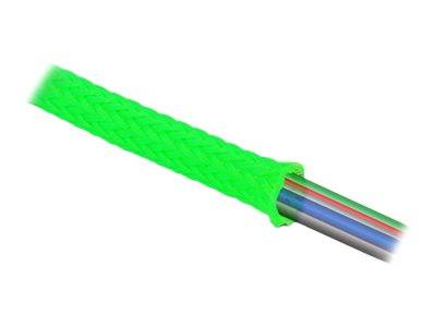 Delock Geflechtschlauch - dehnbar - 2 m - grün - Geflechtschlauch dehnbar 2 m x