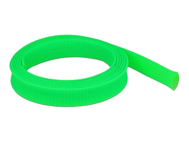 Delock Geflechtschlauch - dehnbar - 2 m - grün - Geflechtschlauch dehnbar 2 m x
