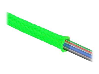 Delock Geflechtschlauch - dehnbar - 2 m - grün - Geflechtschlauch dehnbar 2 m x