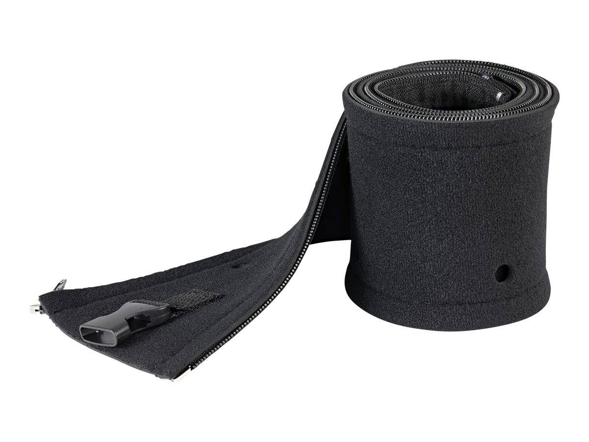StarTech.com 40"" (1m) Neoprene Cable Management Sleeve with Zipper & Buckle, 1.2"" (3cm)
