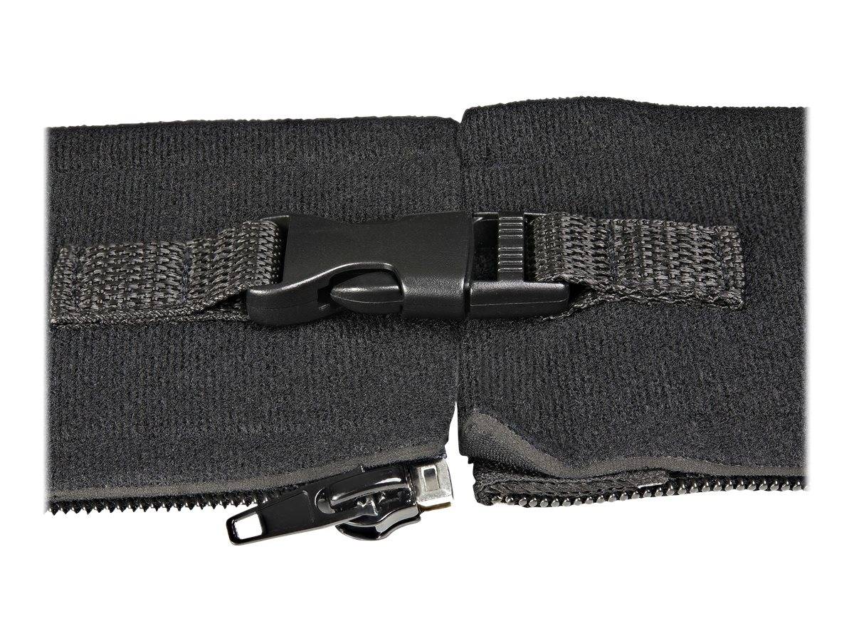 StarTech.com 40"" (1m) Neoprene Cable Management Sleeve with Zipper & Buckle, 1.2"" (3cm)