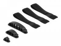Delock Cable holder and Velcro tape - Kabel-Management-Kit