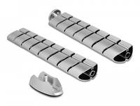 Delock - Kabelkanal - for desk - 74 cm - Silber