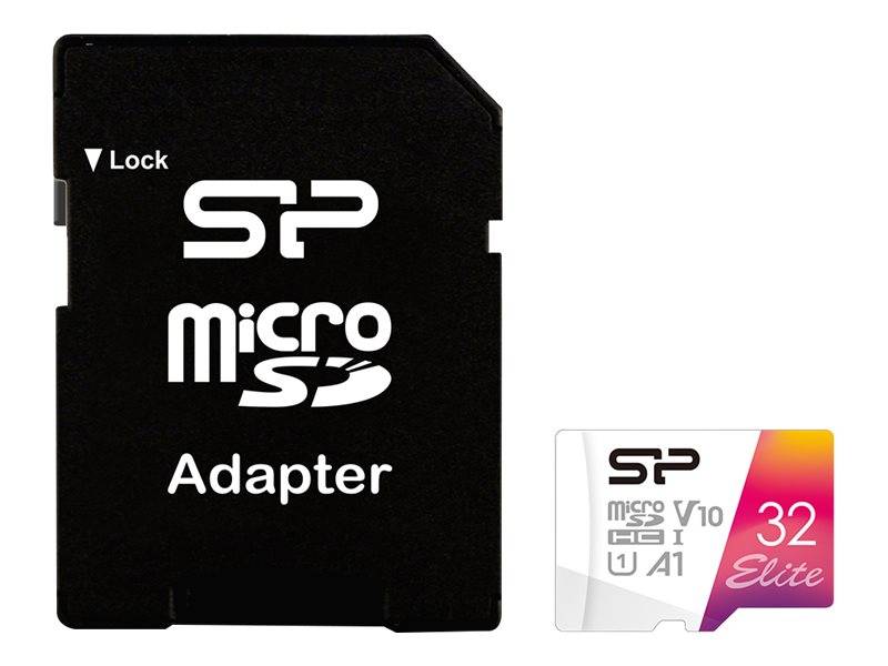 SILICON POWER Elite - Flash-Speicherkarte (microSDHC/SD-Adapter inbegriffen)