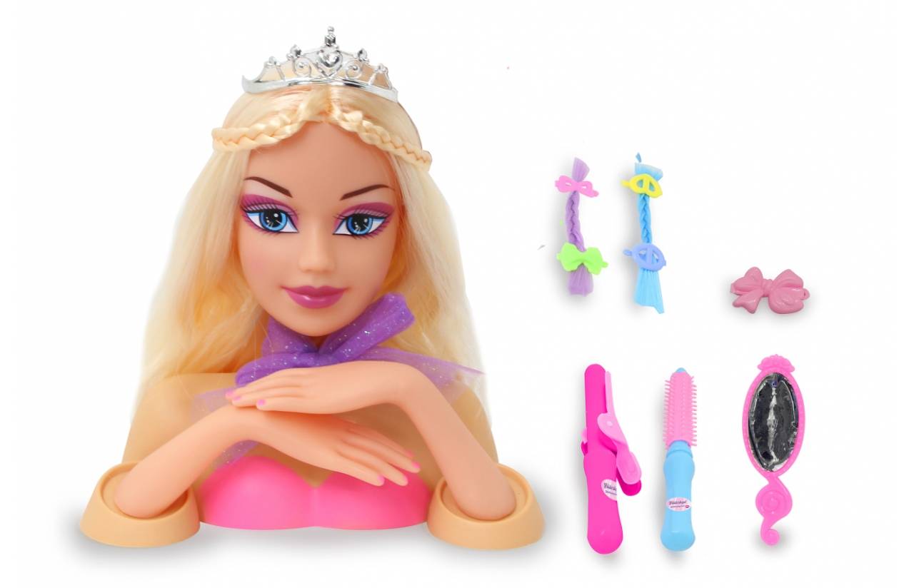 Jamara Frisierkopf Set Bella Styling, Frisieren, Spielset, 3 Jahr(e), Mädchen, Kinder, Mehrfarben