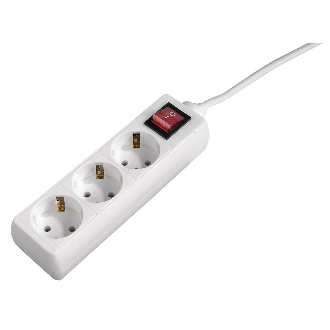 Hama 3-Socket Multiple Socket Outlet with Switch and Childproof Lock