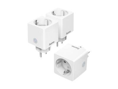 Hama WiFi Socket - Smart-Stecker - kabellos - Wi-Fi - 2.4 Ghz - weiß (Packung mit 3)