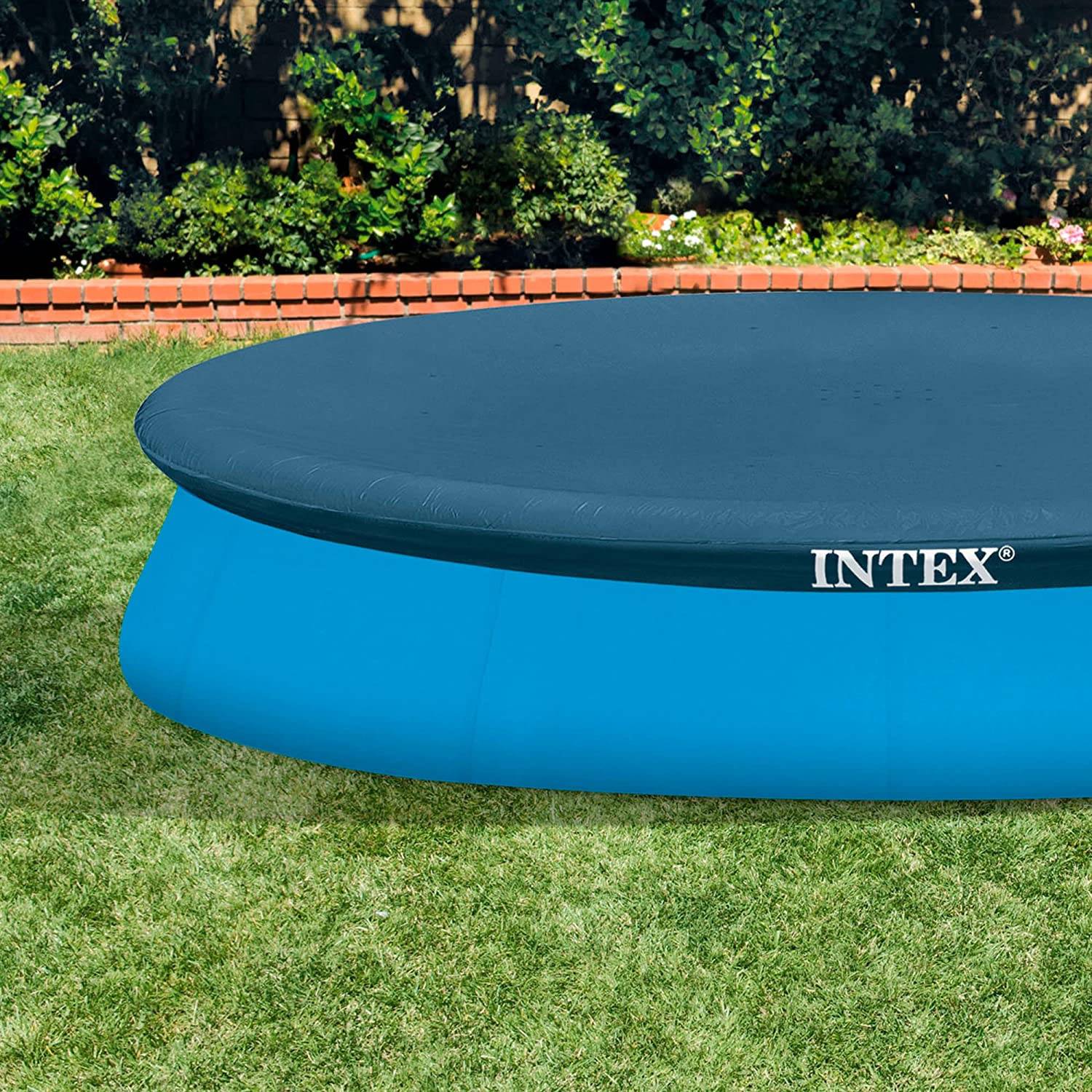 INTEX 28022 - Abdeckplane für Easy Set Pools Ø 366cm, Überhang 30cm