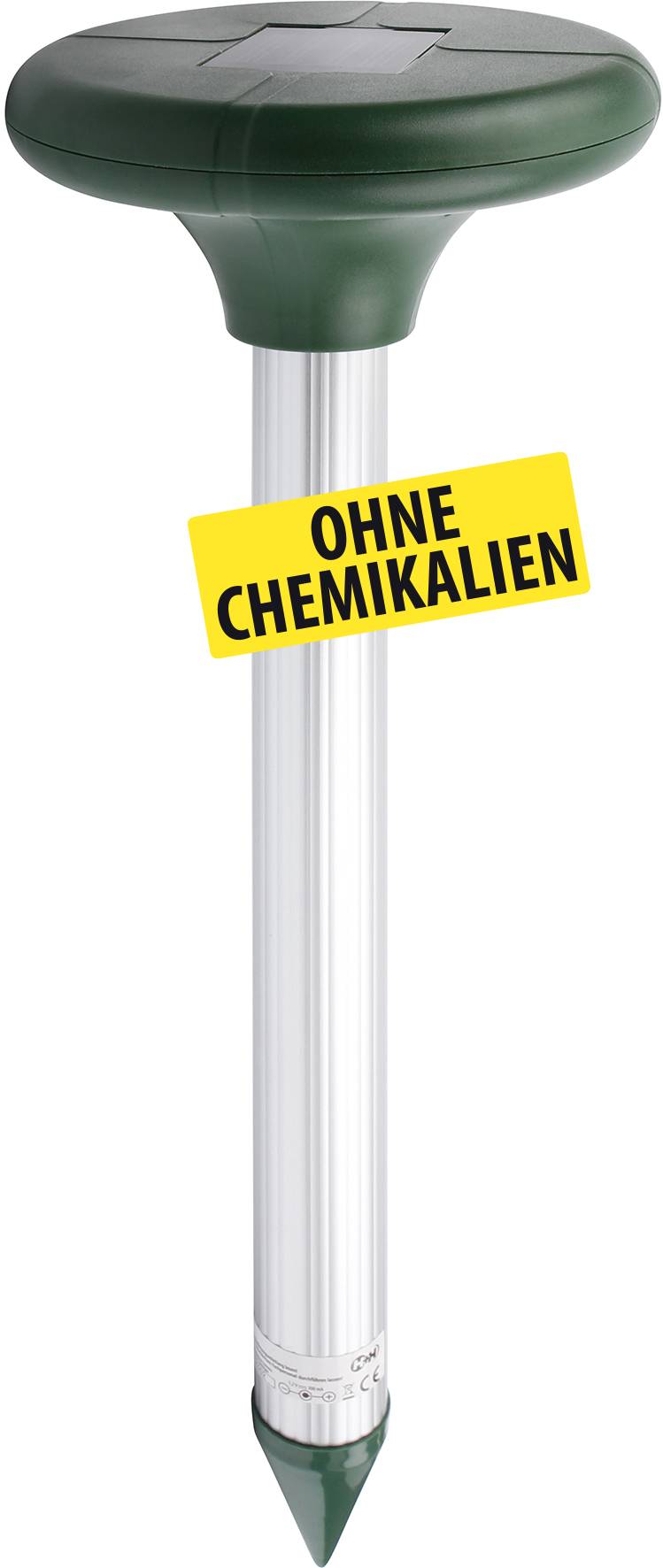 Olympia 40049, Ultraschall, Grün, Silber, Erdhörnchen, Maulwurf, Maus, Ratte, Wühlmaus, 400 - 1000 Hz, 650 m², Akku, Sol