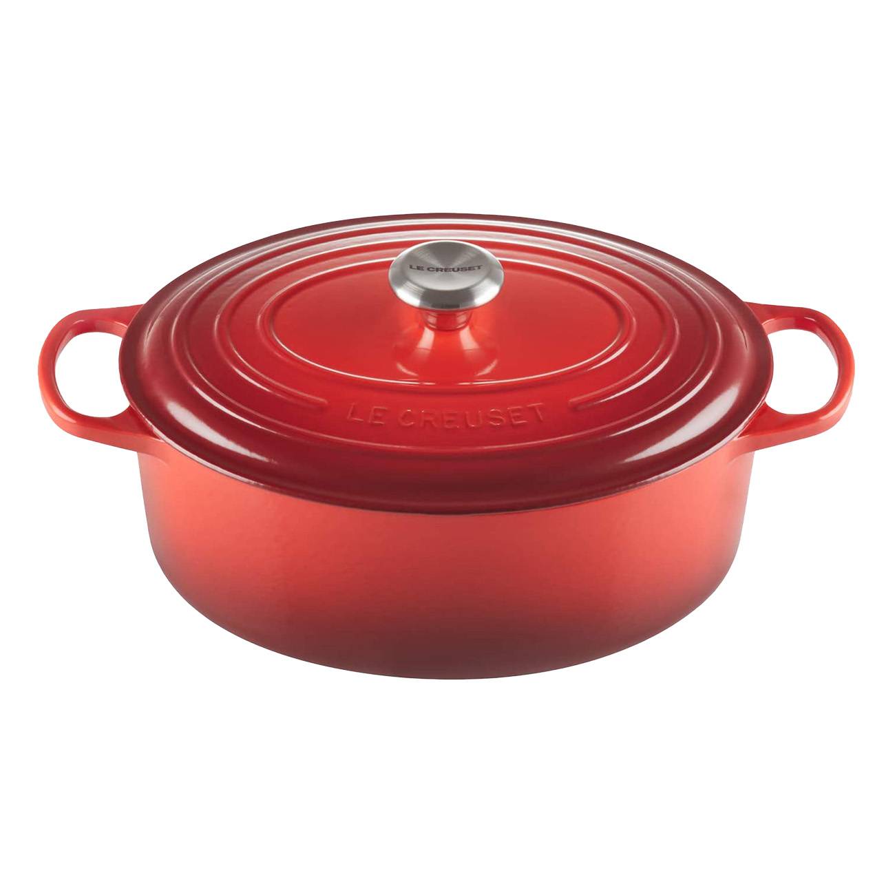 Le Creuset Bräter oval 31 cm-rot Topf
