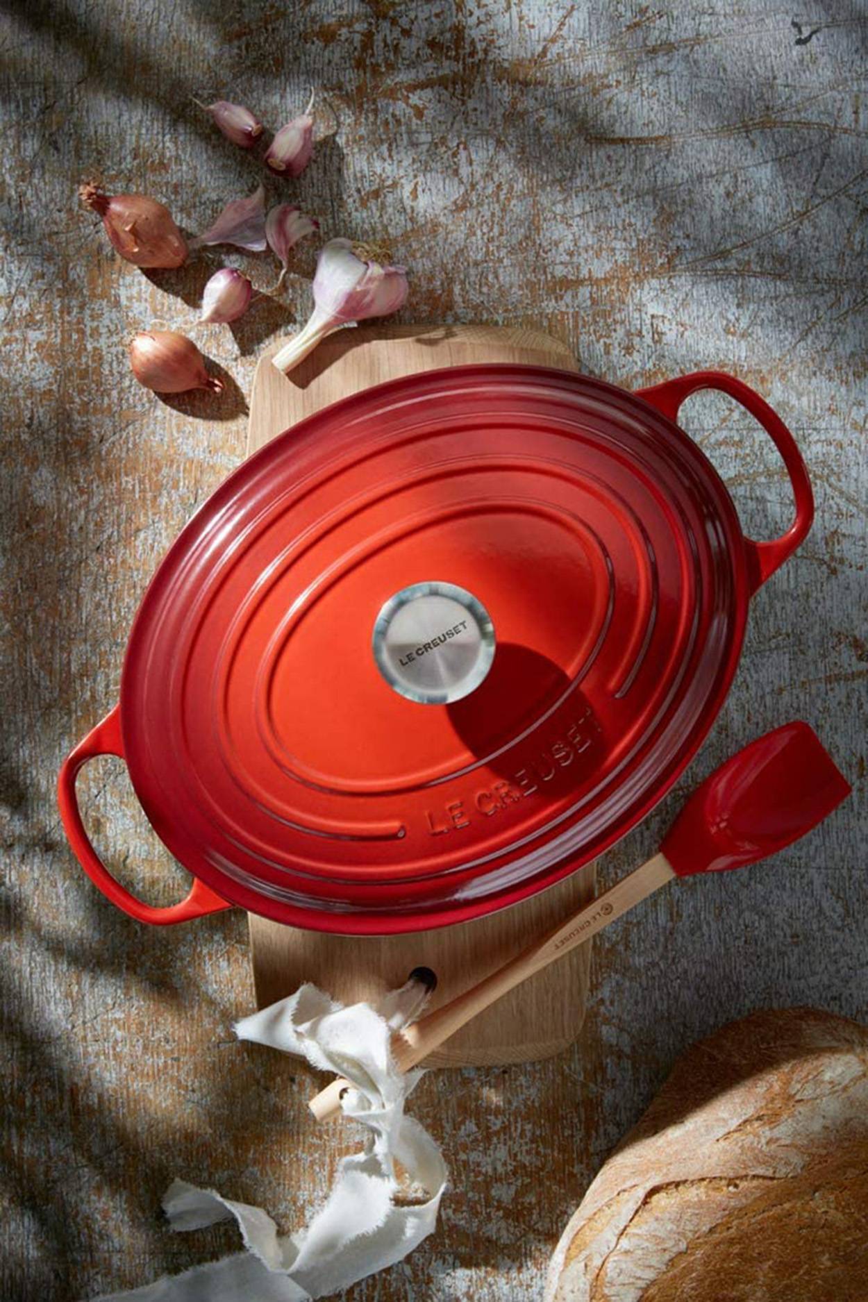 Le Creuset Bräter oval 31 cm-rot Topf