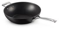 Le Creuset 0630870273213, Rund, Wok-/Bratpfanne, Schwarz, Edelstahl, Aluminium, 4,7 l, Keramik, Gas, Induktion, Versiege