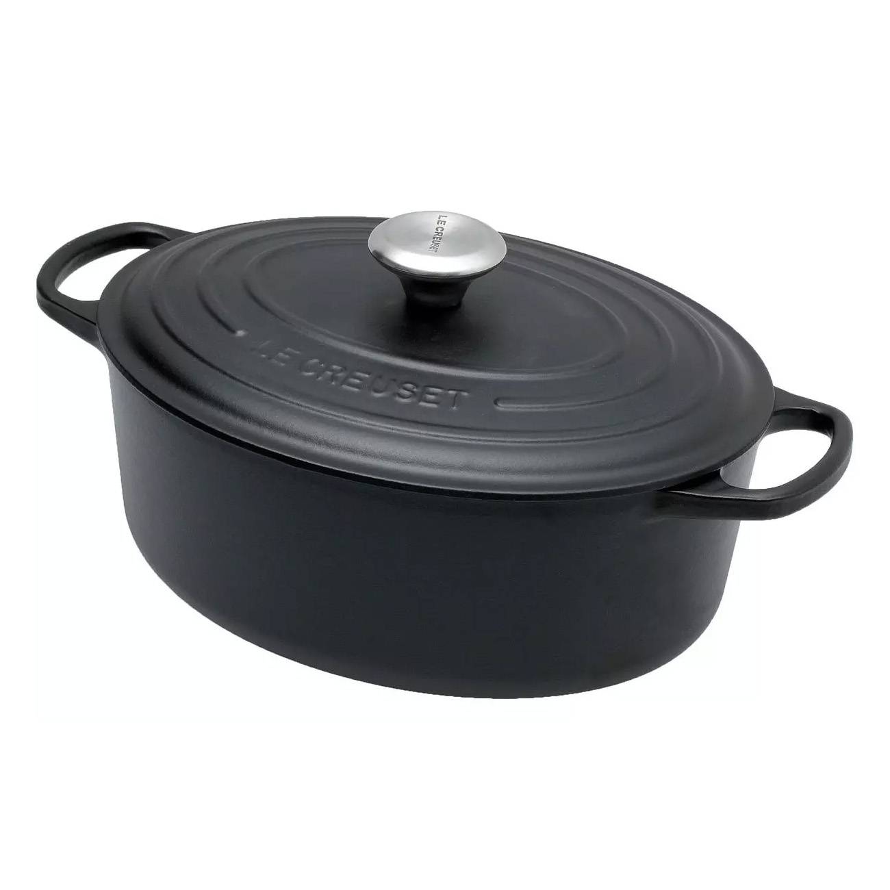 Le Creuset Bräter oval 31 cm-schwarz Topf