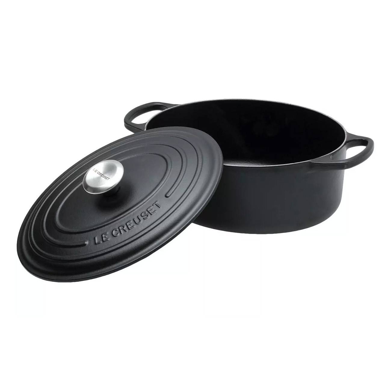Le Creuset Bräter oval 31 cm-schwarz Topf