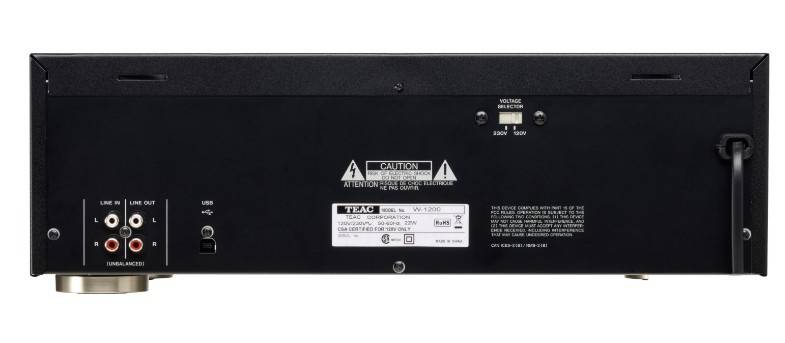 Teac W-1200 - Doppelkassettendeck - Schwarz