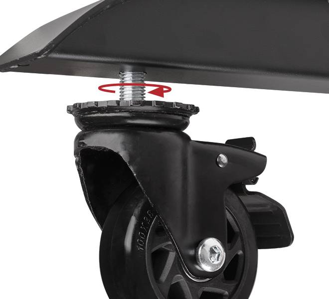 B-Tech BT8380-CASTORS, Lenkrolle, Schwarz, 40 mm, 193 mm, 10 cm, 2 Stück(e)