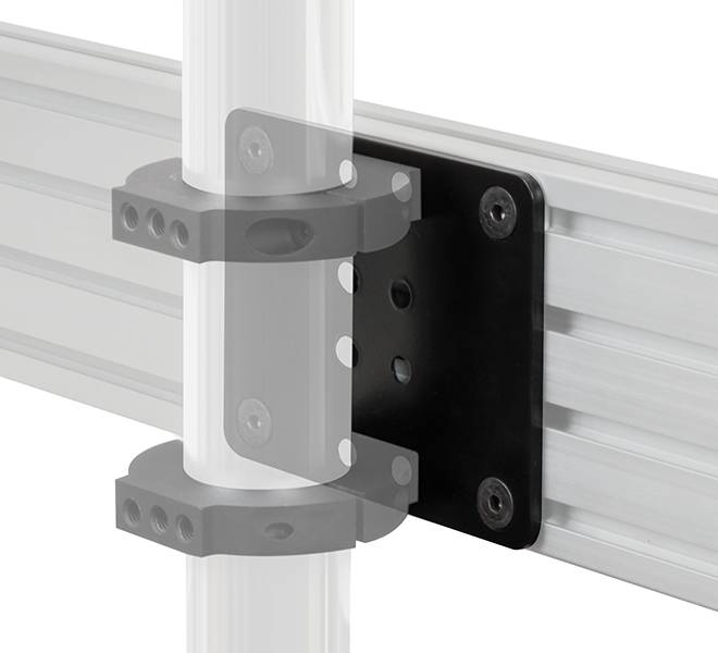 B-Tech BT8390, Basis, Schwarz, Stahl, Wand, 140 mm, 5 mm