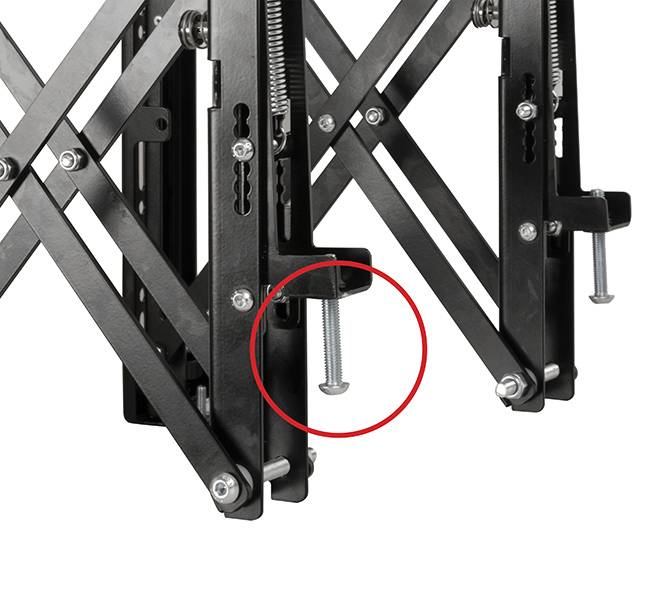 B-Tech BT8390-VESA400MAP, Schnittstellen-Adapterarm, Schwarz, 50 kg, Schiene, 165,1 cm (65 Zoll), 106,7 cm (42 Zoll)