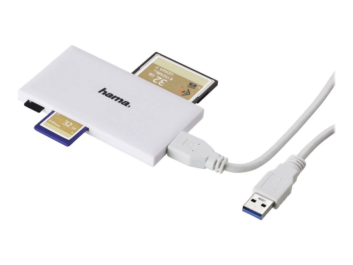 Hama - Kartenleser (CF I, MS, MS PRO, SD, MS Duo, MS PRO Duo, microSD, SDHC, microSDHC, MS PRO-HG Duo, SDXC, microSDXC)