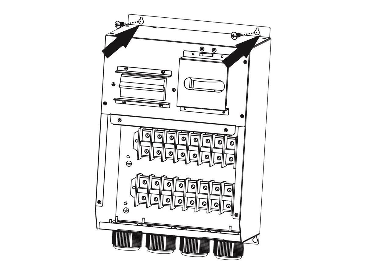 BlueWalker PowerWalker MBS - Umleitungsschalter (Wandmontage) - Schwarz; Grau
