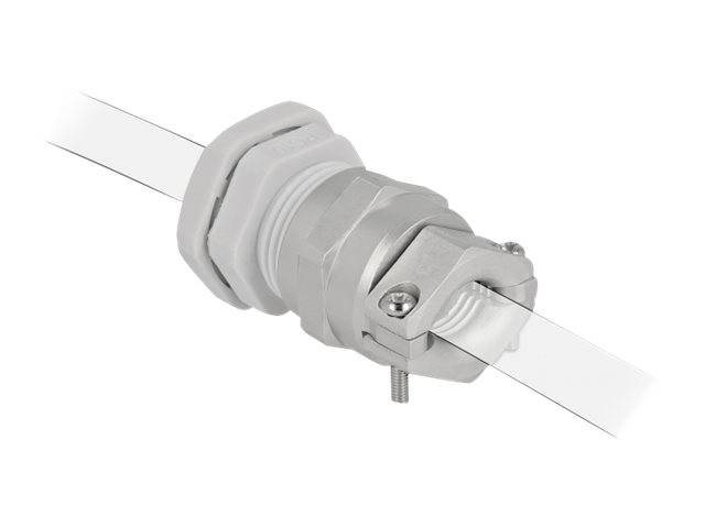 Delock Kabelverschraubung - Grau, RAL 7035 - IP68 - max 14 mm - Grau