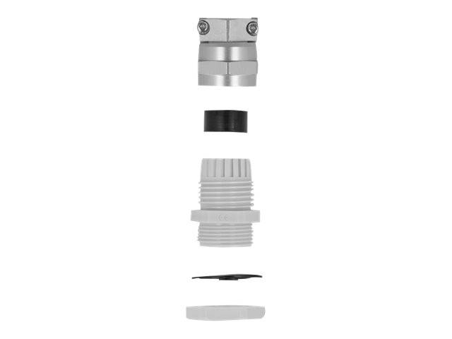 Delock Kabelverschraubung - Grau, RAL 7035 - IP68 - max 14 mm - Grau