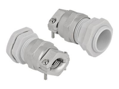 Delock Kabelverschraubung - Grau, RAL 7035 - IP68 - max 14 mm - Grau