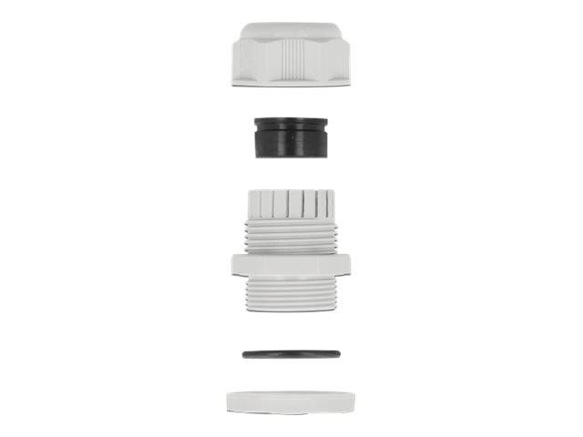 Delock PG21 - Kabelverschraubung - Grau (Packung mit 2) - Cable Gland PG21 for f