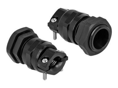 Delock Kabelverschraubung - Schwarz, RAL 9005 - IP68 - max 12 mm - schwarz
