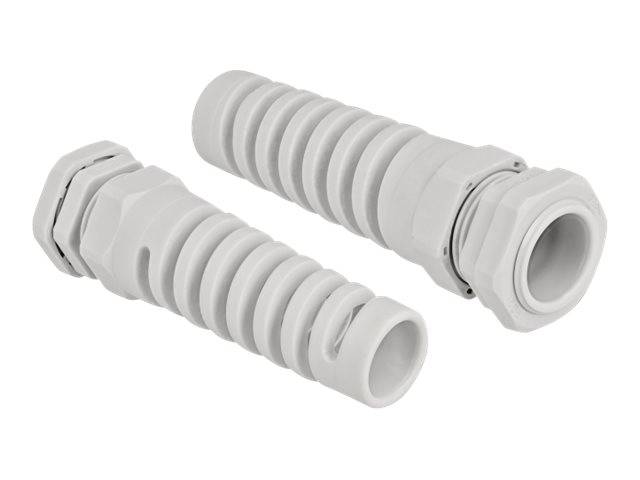 Delock Kabelverschraubung - Grau, RAL 7035 - IP68 - max 18 mm - Grau