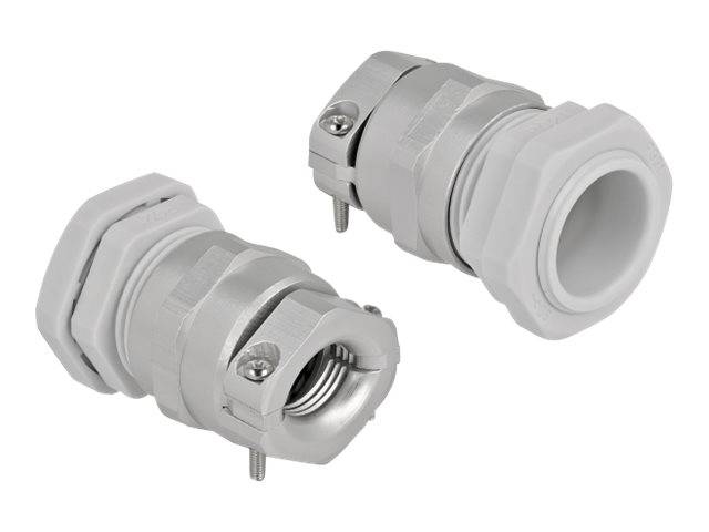 Delock Kabelverschraubung - Grau, RAL 7035 - IP68 - max 18 mm - grau