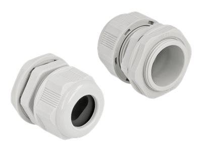Delock Kabelverschraubung - Grau (Packung mit - 2)