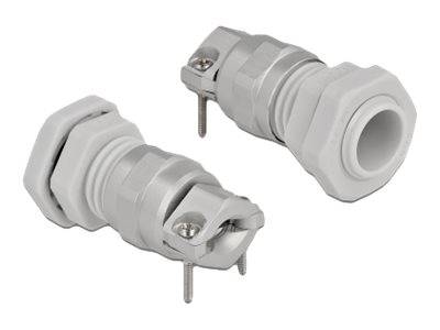 Delock Kabelverschraubung - Grau, RAL 7035 - IP68 - max 8 mm - Grau