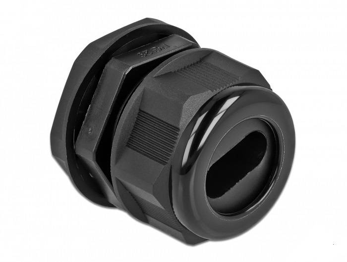 DeLOCK - Kabelverschraubung - Schwarz (Packung