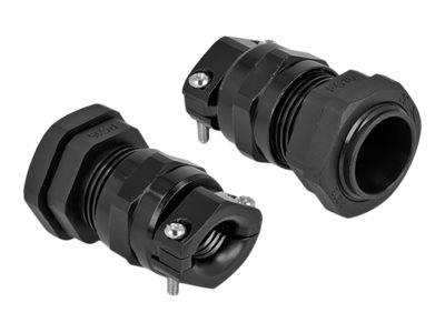 Delock Kabelverschraubung - Schwarz, RAL 9005 - IP68 - max 14 mm - schwarz