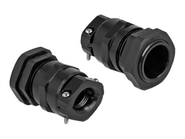Delock Kabelverschraubung - Schwarz, RAL 9005 - IP68 - max 18 mm - schwarz