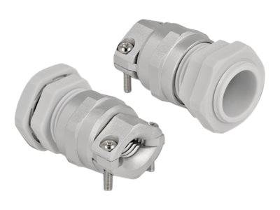 Delock Kabelverschraubung - Grau, RAL 7035 - IP68 - max 12 mm - Grau