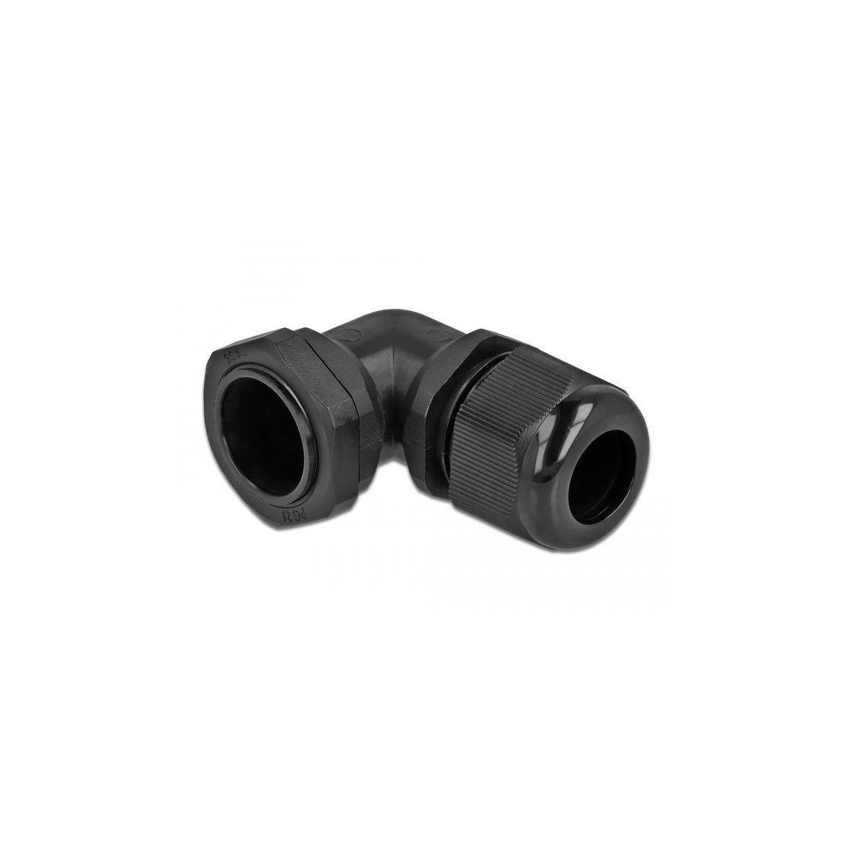 Delock Kabelverschraubung - Schwarz, RAL 9005 - IP68 - max 18 mm - schwarz