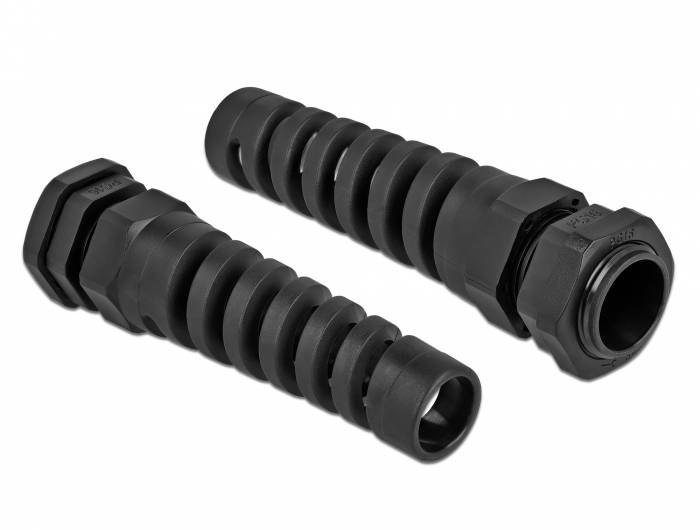 Delock - Kabelverschraubung - Schwarz, RAL 9005