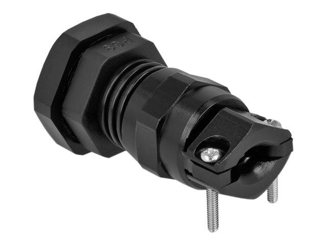 Delock Kabelverschraubung - Schwarz, RAL 9005 - IP68 - max 8 mm - schwarz