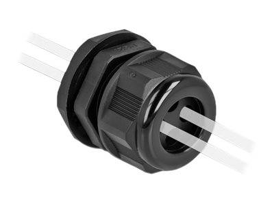 DeLOCK PG9 - Kabelverschraubung - Schwarz (Packung mit 2)