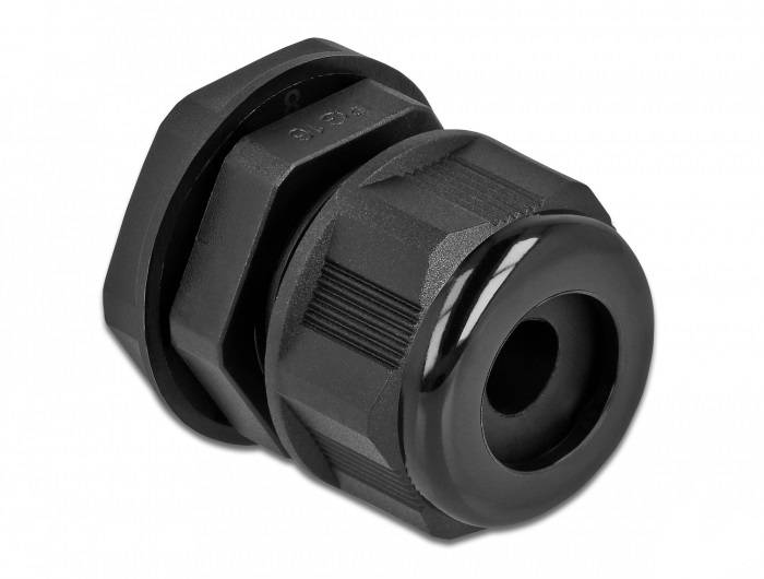 DeLOCK - Kabelverschraubung - Schwarz (Packung